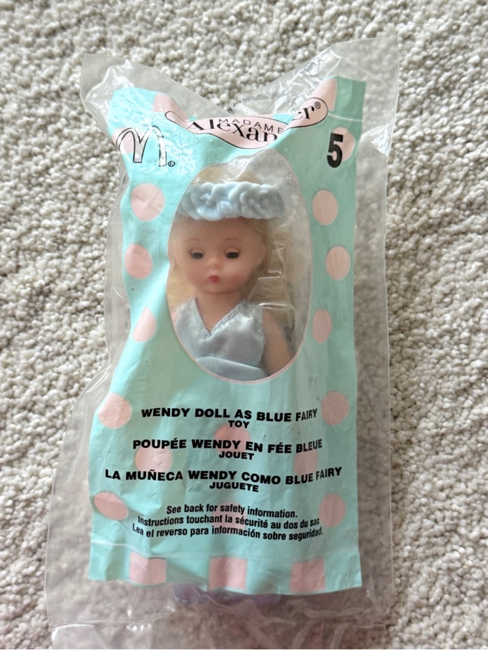 New Madame Alexander Wendy Doll As Blue Fairy 5” Doll (04’ McDonalds Happy Meal)